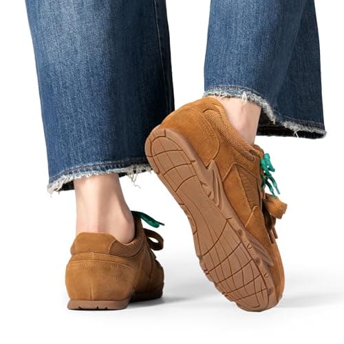 DREAM PAIRS Women's Retro Lace Up Sneakers, All-Day Comfort Lightweight Non Slip Casual Fashion Walking Trainers Shoes view 5