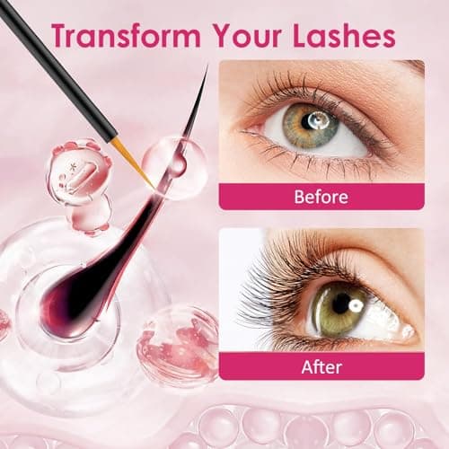 Eyelash Growth Serum – Lash Serum for Eyelash Growth with Plant Extracts for Longer Thicker Fuller Lashes Nourishing Formula to Enhance Natural Beauty Hypoallergenic Oil Free lash growth serum view 5