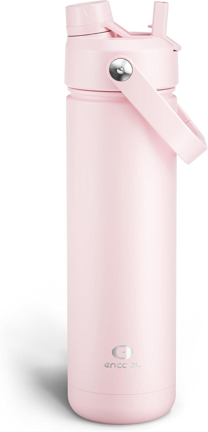 ENCOOL Water Bottle with Straw