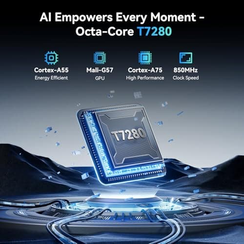 2026 Upgraded 12.2 inch Tablet, Android 16 Tablet with Keyboard, 2.5K QHD Display for High-Res Gaming/Art/Productivity, Up to 48GB+256GB+2TB TF,Octa-Core/10000mAh/Widevine L1/GMS/GPS/4-year Warranty view 5