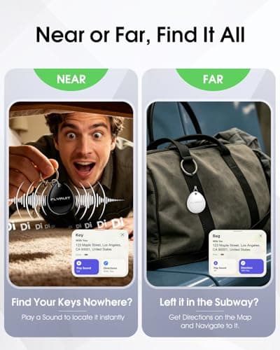 Air Tracker Tags-4 Pack, iOS Only, Apple Find My Certified, Luggage Tracker view 6