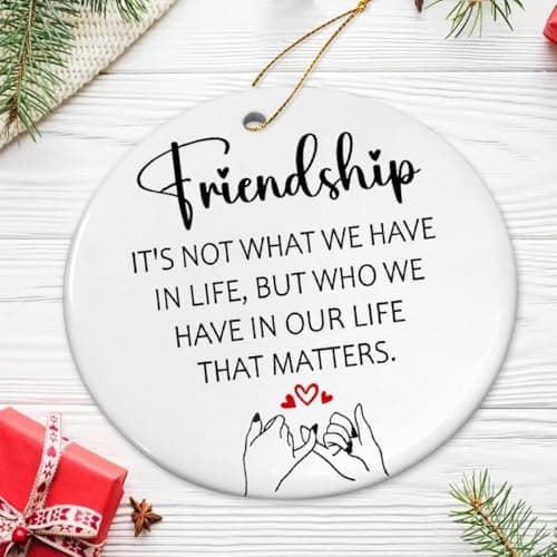 Friendship Ornament, Friends Christmas Ornaments 2026, Friend Ornaments for Women - Friendship Gifts for Women, Best Friend, Xmas Gifts for Friends view 2