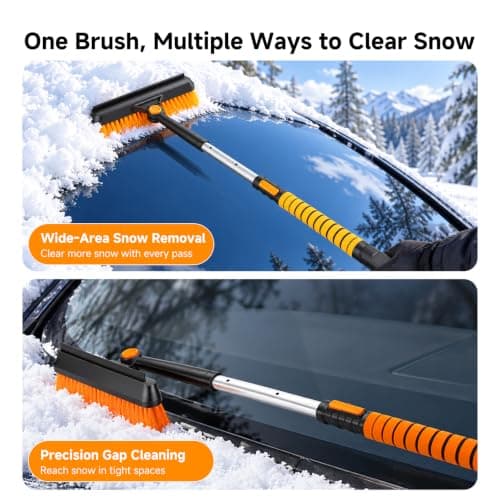 39" 3-in-1 Extendable Snow Brush and Ice Scrapers for Car Windshield view 5
