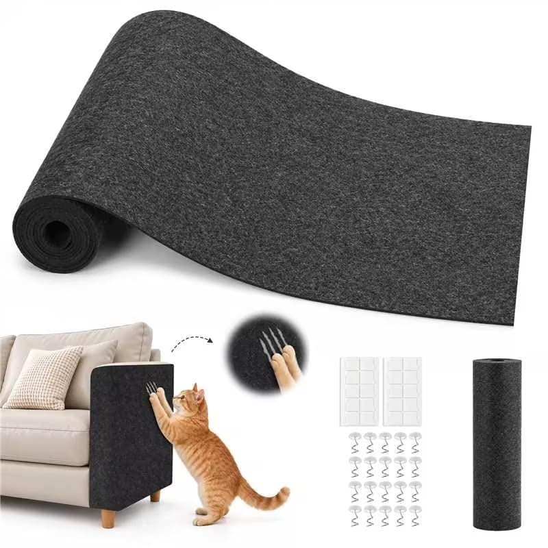 Cat Scratch Furniture Protector, Couch Protector from Cat Claws, Dark Grey