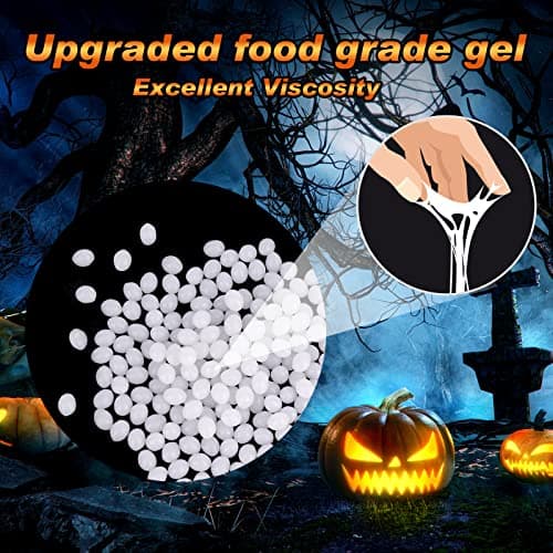 Halloween Realistic Vampire Teeth and Fake Fangs | Vampire Fangs Teeth with Upgraded Reusable Adhesive (13mm, 15mm, 17mm) view 5