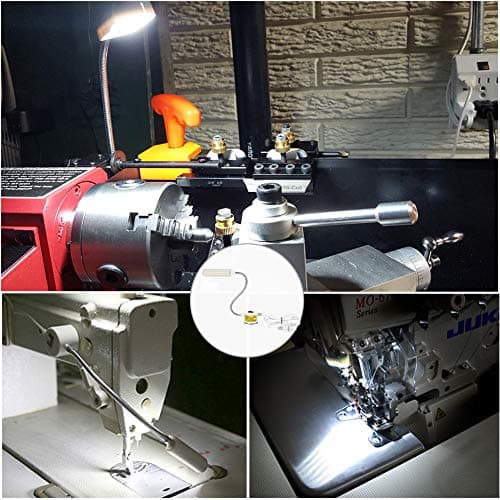 Amazing power Sewing Machine Light LED Flexible Gooseneck Work Lamp with Magnetic Mount Base for Workbench Lathe Drill Press view 6