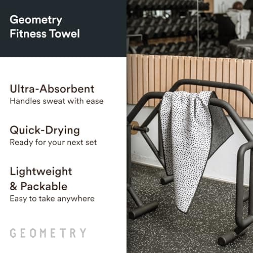 GEOMETRY Gym Towels for Working Out - Compact & Quick Dry, Super Absorbent Double-Sided Microfiber Sweat Towel – Premium Microfiber for Gym - Freckles, 16" x 30", 1 Piece view 4