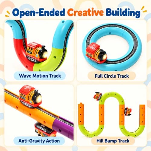 138PCS Electric Train Set Race Track for Kids view 6