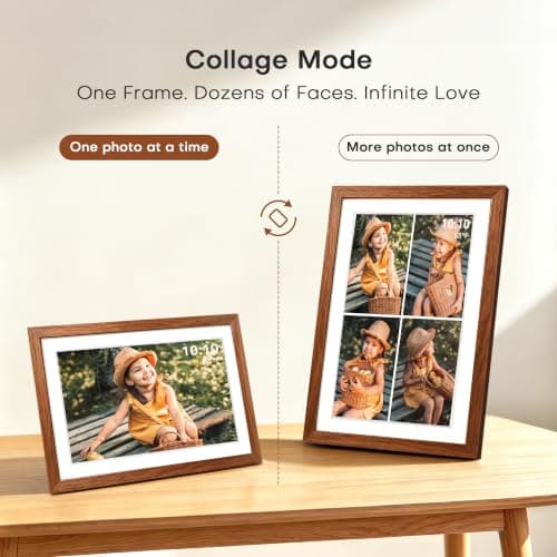 Frameo 10.1'' Digital Picture Frame WiFi, Electronic Photo Frame 32GB | 1280*800 HD Touch Screen Photo Digital Frame for Wall, Share Photo Video, Gifts for Mom, Anniversary House Warming Gifts view 6