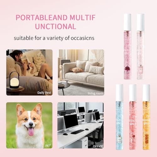 ADMD 5-Pack Scented Body & Room Sprays,10ml Travel Size | Floral,Fruity & Vanilla Blends Skin-Safe, Fine Mist for Women, Gift Ideas Tao Beauty Fragrance Spray view 3