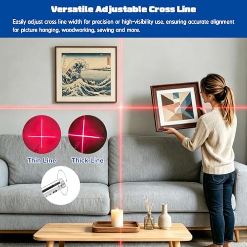 Magnetic Positioning Quilting Light, Red Crosshair Alignment Guide with Flexible Gooseneck for Sewing Machine, Workbench, Lathe & Drill Press view 3