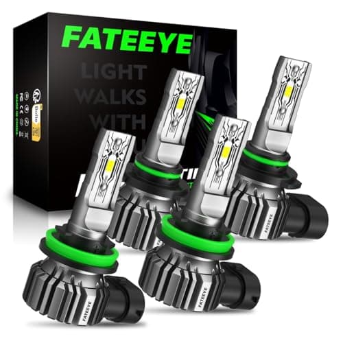 FateEye H11 9005 LED Light Bulbs 40000LM 6500K High Beam Low Beam Bulb LED Fog Light Kit, 1:1 Size, Plug and Play, Fog Bulbs — image 1