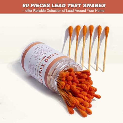 AAwipes Lead Test Swab Kit (60 Rapid Home Testing Swabs) 30-Second Results. Dip in Water. Home Use for - Painted, Jewelry, Ceramics, Wood (LS60) view 6