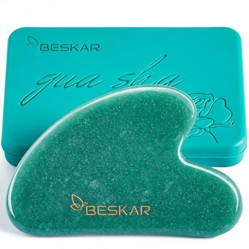 BESKAR Gua Sha Facial Tools, Natural Jade Stone Guasha Massager — image 1