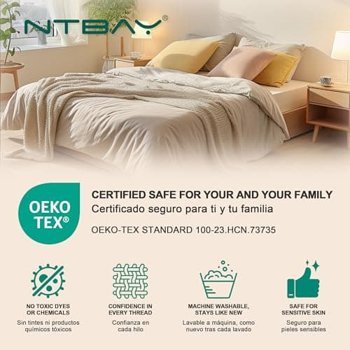 NTBAY Queen Pillowcase Set - 4 Pack Brushed Microfiber 20x30 Pillowcases - Soft, Wrinkle-Free, Fade-Resistant, Stain-Resistant, White Pillowcases with Envelope Closure - 20x30 Inches, White view 6