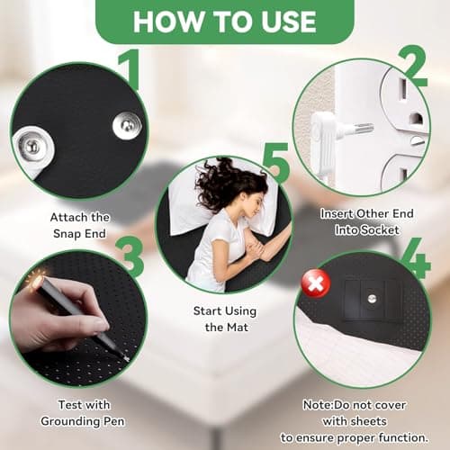 King Grounding Mat for Bed Twin for Better Sleep view 4