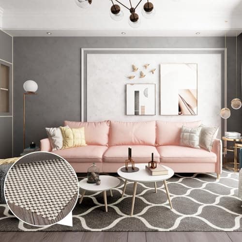 BALEINE Non Slip Rug Pad Rug Gripper for Hardwood Floors, Extra Thick Non Slip Mat Under Carpet (5'x7') view 2