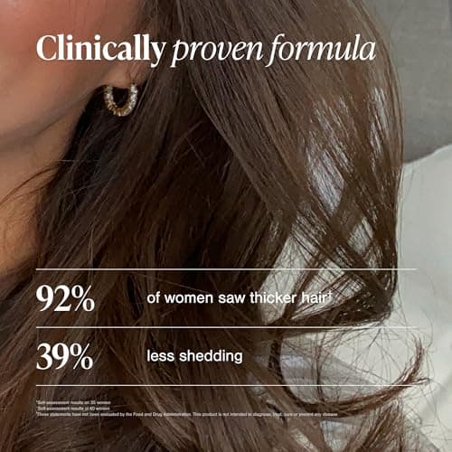 Viviscal Hair Growth Supplements for Women, Thicker Fuller Hair Support for Thinning Hair and Hair Loss, with Biotin and Marine Collagen, Drug-Free, 180 Tablets, 90-Day Supply view 3