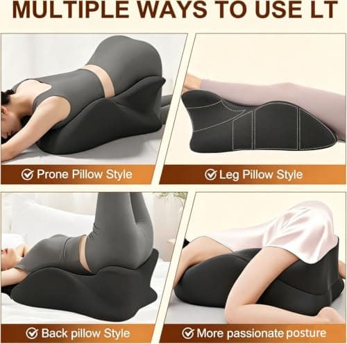 Memory Foam Wedge Pillow, Ergonomic Reading Pillow for Bed & Relaxing view 2