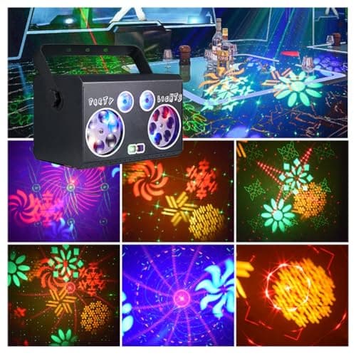 Party Lights DJ Disco Light DMX512 Voice-Controlled RGB Multi-Effect Stage Lighting stroboscopic Family Gatherings Weddings KTV Clubs, Karaoke Holiday Decorations Atmosphere Lighting Light Shows view 2