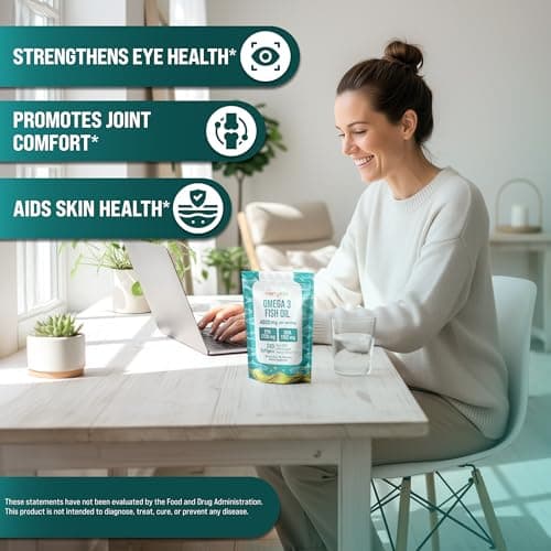 Omega 3 Fish Oil 4800 mg – EPA 1728 mg | DHA 1152 mg from Wild-Caught Anchovies – Burpless Mini Softgels – Pure Omega-3 Fatty Acid Supplement – Non-GMO, Gluten-Free, No Aftertaste – 240 Capsules view 6