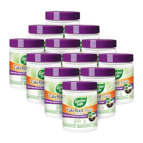 Garden Safe Brand TakeRoot Rooting Hormone, 12 Count, Powder Helps Grow New Plants from Cuttings Including Most Home, Garden and Greenhouse Varieties, 12 Pack