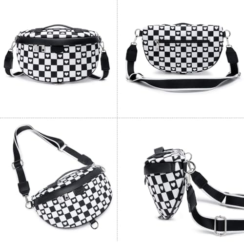 Eslcorri Crossbody Bags for Women - Fashion Sling Purse Shoulder Bag Fanny Pack Leather Causal Chest Bum Bag Cross Body Purse view 6