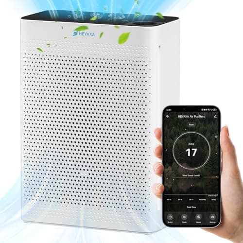 HEYAXA Air Purifiers for Home Large Room Up to 2000 Ft² with Air Quality Monitor, Filter Remind,21dB Sleep Mode, Wi-Fi and Timer, Washable Filters,Air Purifier for Pets/Dust/Smoke/Odor — image 1