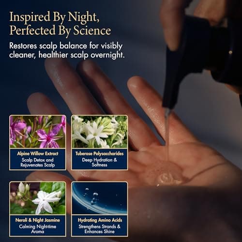 YOLU - Sulfate Free Shampoo for Women & Men - Night Repair Salon Quality Rejuvenating Shampoo - Japanese Haircare with Alpine Willow Extract -Fragrance of Neroli & Jasmine -10.1 fl oz view 5