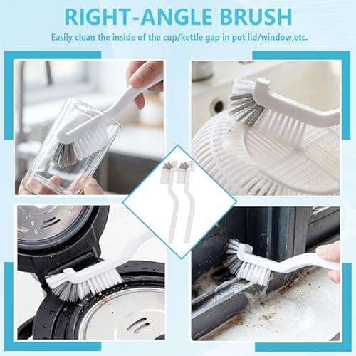 15PCS Crevice Cleaning Brush Set, Hard Bristle Grout Scrub Brushes, Multifunctional Gap Detail Cleaning Tools for Bathroom, Kitchen, Window Sill, Tile Corners & Household Deep Cleaning view 4