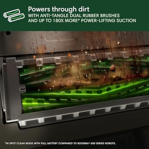 iRobot Roomba Max 705 Robot Vacuum with AutoEmpty Dock, Powerful Suction, Dual Rubber Anti-Tangle Brushes, LiDAR Navigation, Obstacle & Anti-Fall Detection, for Carpet and Hard Floors view 5