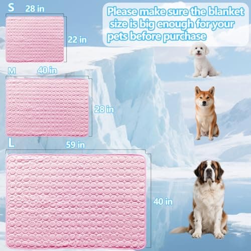 SFYWMGS Dog Cooling mat, 59’’×40’’Washable Cooling Pad for Dogs, Large Dog mat Designed for Summer, Breathable and Easy to Carry pet mat for Dogs, Cats and Pets view 4