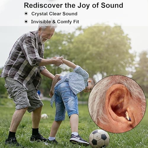 True Hearing Aids for Seniors Hearing Loss with Noise Cancelling Invisible Rechargeable Hearing Aid with Magnetic Charging Box view 5