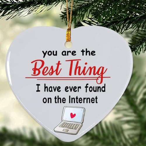 Couples Christmas Ornament 2026, Personalized Christmas Ornaments Couple, Romantic Christmas Ornaments for Wife and Husband, Couples, Best Thing I Found On The Internet view 6