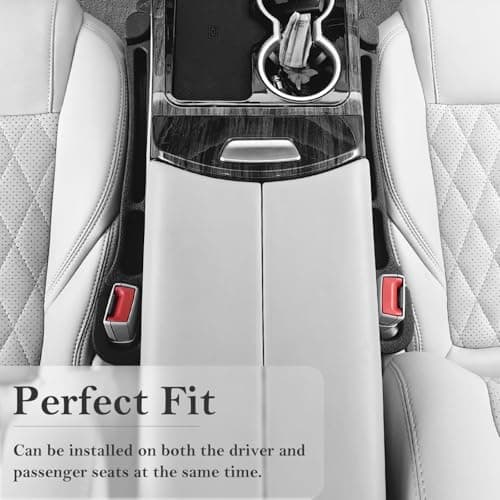 CGYISOL Car Seat Gap Filler 2 Pack with Organizer Hook, Car Seat Gap Plug Fills Gap Between Seat & Console Prevent Small Items & Tools from Falling Seat Side Gap Fits Cars, SUVs, Trucks & Sedans view 6