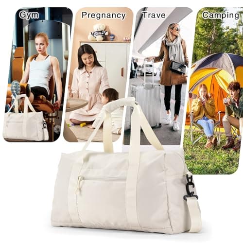 Travel Duffle Bag,Sport Gym Bag for Men And Women with Wet Pocket,Weekender Bag Carry On Tote Bags for Airplane view 5