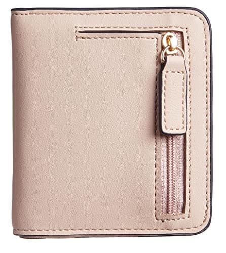 Gostwo Wallet for Women, Small RFID Blocking Wallet, Slim Credit Card Holder Wallet, Compact Bifold Luxury Genuine Leather Pocket Passport Wallet Ladies Girls Mini Purse Travel with ID Window, Sand