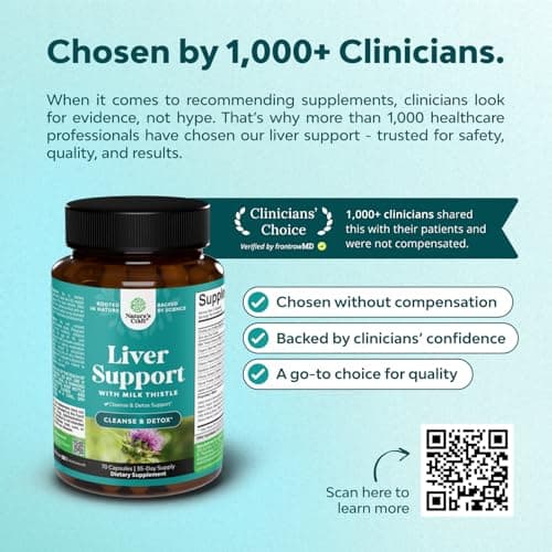 Liver Cleanse Detox & Repair - Milk Thistle Supplement for Digestion & Immune Health - Ginger Root, Choline & Dandelion Root - Herbal Liver Support with Silymarin, Beetroot & Artichoke - 70 Count view 4