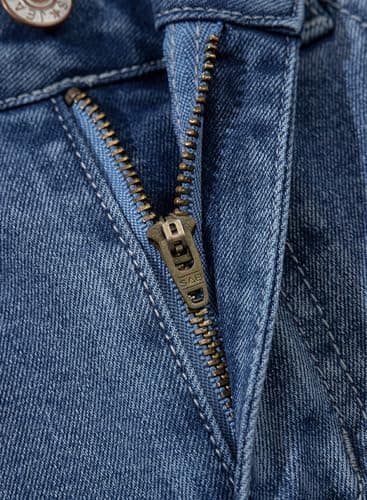 Dokotoo Women‘s High Waisted Wide Leg Jeans Strechy Raw Hem Denim Pants view 6