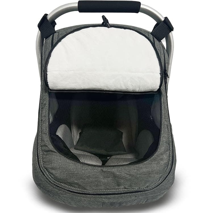 Car Seat Covers for Babies, Winter Fleece Covers Baby Car Seat Cover for Newborn Boy Girl,Universal Canopies Covers for Infants Carseat Cover Waterproof Protection Baby Covers Warm and Cozy — image 1