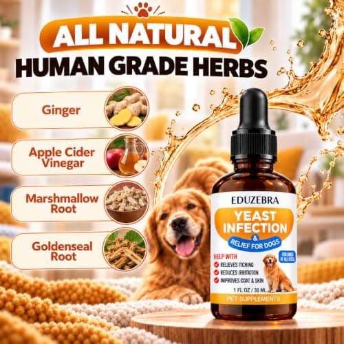 Yeast Infection Treatment for Dogs Ear, Paws, Skin - All Breeds and Sizes | Made in USA, Fast-Acting Dog Yeast Infection Treatment for Irritation, Inflammation, and Itching, Soothing and Effective 30ml view 5
