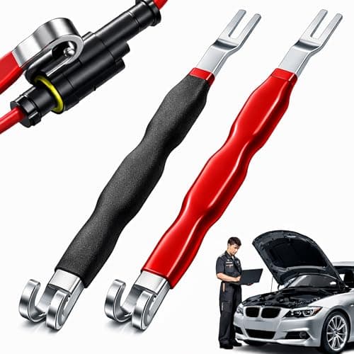 Automotive Electrical Terminal Connector Separator Removal Tool, Handy Automotive Electrical Connector Removal Tool - Easy to Use, Damage Free, Comfort Grip for Cars, Trucks, and SUVs (Red+Black) — image 1