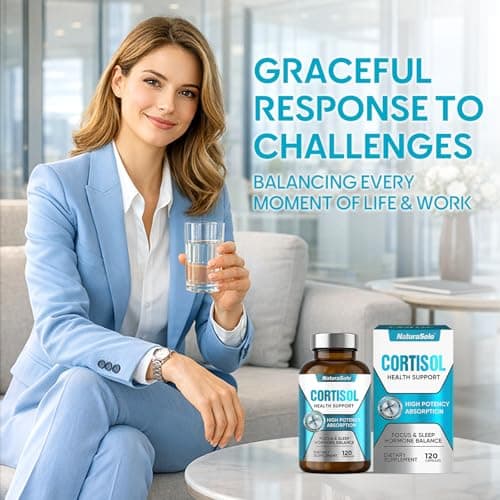 Cortisol Supplements for Women/Men, All-Natural Cortisol Reducer for Women & Men - Ashwagandha, Rhodiola Rosea & L-Theanine Formula to Manage Stress, Balance Hormones & Improve Sleep view 2