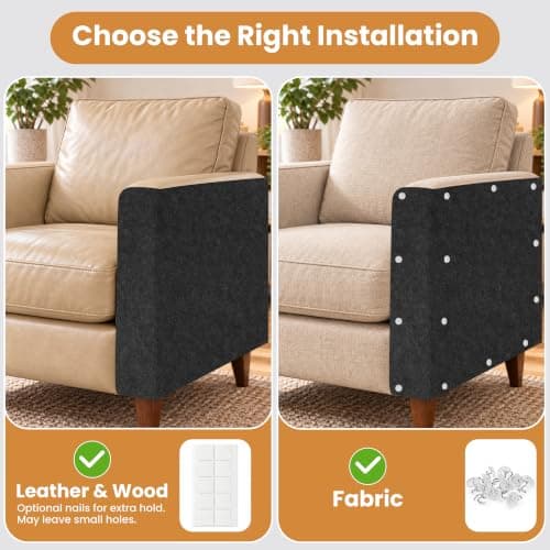 Cat Scratch Furniture Protector, Couch Protector from Cat Claws, Dark Grey view 2