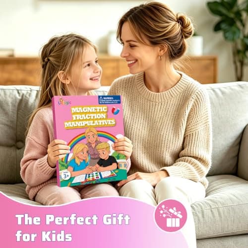 Magnetic Fraction Playbook 164 Pcs Math Manipulatives Toy for Kids view 5