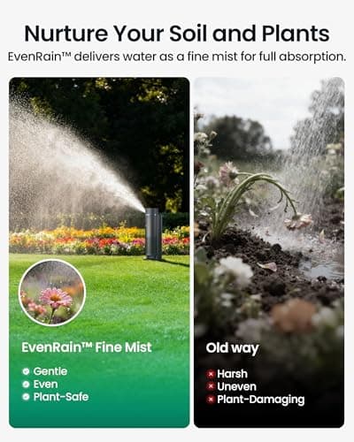 Aiper IrriSense 2 Smart Irrigation System, 4-in-1 Multi-Zone Watering Device, App Control, Smart Scheduling, Garden Sprinkler with Rain Sensor, for Lawns up to 4,800 sq.ft.-Gray view 6