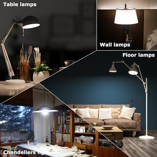 HengBo LED Light Bulbs 100 Watt Equivalent, 6500K Daylight 1200LM White Light Bulb, 12W Non-Dimmable, E26 Standard Medium Base Bulb for Bathroom, Kitchen, Living Room (Pack of 4) view 7