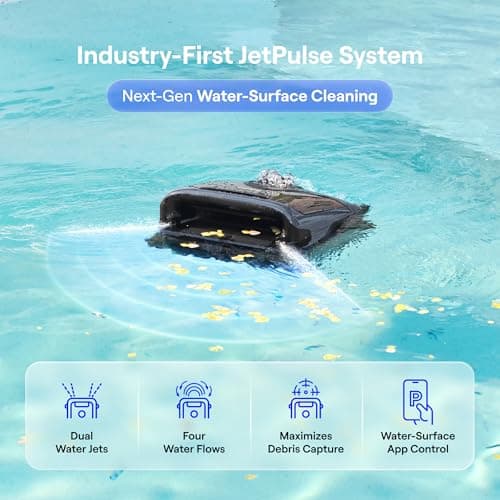 Beatbot Sora 70 Pool Vacuum Robot, 360° Top-to-Bottom Cleaning, Smart Surface Parking, 6L Capacity, 6800GPH Super Power for Above & In-Ground Pools Up to 3,200 sq. ft, Midnight Blue view 5