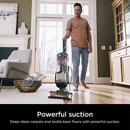 Shark ZU102 Rotator Pet Upright Vacuum with PowerFins HairPro & Odor Neutralizer Technology, Charcoal, 2.9 L Dust Cup view 2