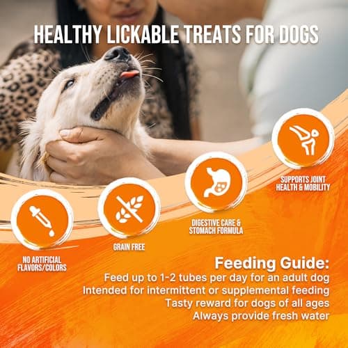 PETPHABET Lickable Squeeze Treats for Dogs, Creamy Puree Dog Food Meal Topper, Puppy Pouch Treats for Training and Enrichment, Healthy Beef Chicken & Apple Recipe (11.2 oz / 8 Pack) view 4